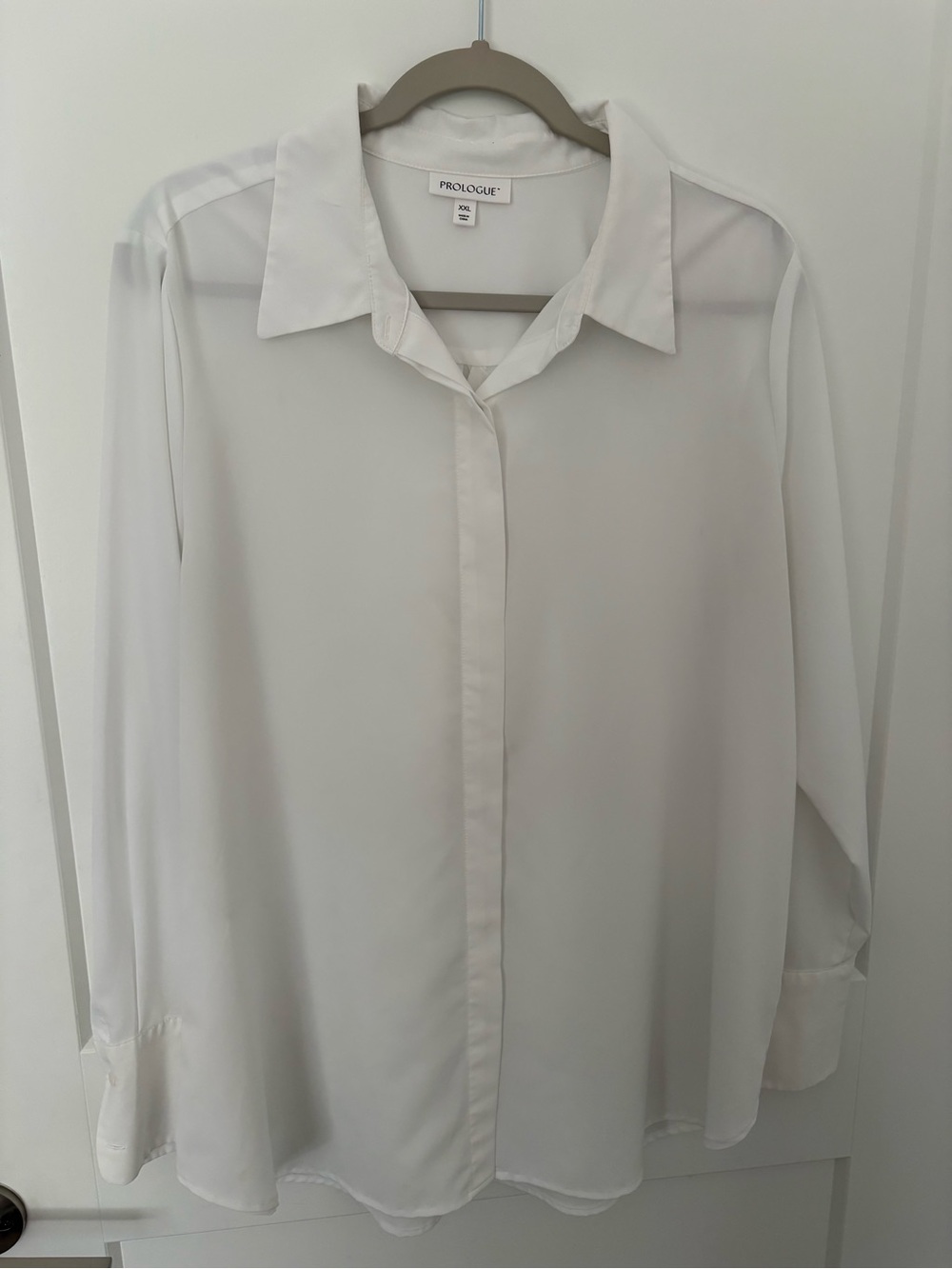 Prologue White Collar Blouse